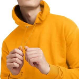 Men's Sweatshirt Cotton Blend Hoodie-Gold