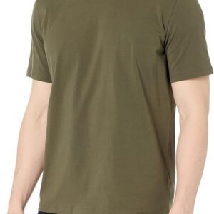 Men's Mix&Match Crewneck Cotton Lounge T-Shirt-Deep Olive Green