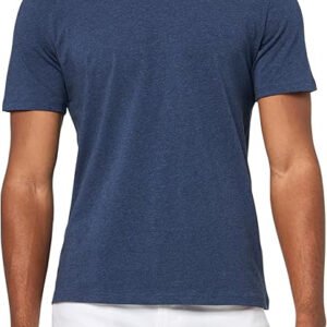 Men's Mix&Match Crewneck Cotton Lounge T-Shirt-Clean Navy Mélange