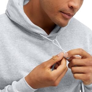 Men's Sweatshirt Cotton Blend Hoodie-Ash